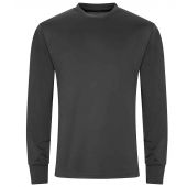 AWDis Cool Long Sleeve Active T-Shirt - Charcoal Size XXL