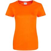 AWDis Ladies Cool Smooth T-Shirt - Electric Orange Size XL