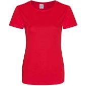 AWDis Ladies Cool Smooth T-Shirt - Fire Red Size XL