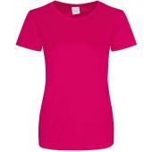 AWDis Ladies Cool Smooth T-Shirt - Hot Pink Size XL