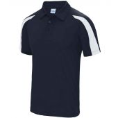 AWDis Cool Contrast Polo Shirt - French Navy/Arctic White Size XXL