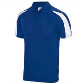 AWDis Cool Contrast Polo Shirt - Royal Blue/Arctic White Size XXL