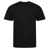 AWDis Kids Cool Recycled T-Shirt - Jet Black Size 12-13