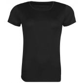 AWDis Ladies Cool Recycled T-Shirt - Jet Black Size XXL