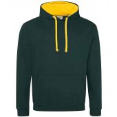 AWDis Varsity Hoodie - Forest Green/Gold Size S