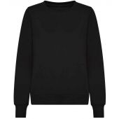 AWDis Ladies Sweatshirt - Deep Black Size XL
