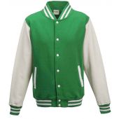 AWDis Varsity Jacket - Kelly Green/White Size XS
