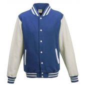AWDis Varsity Jacket - Royal Blue/White Size XXL