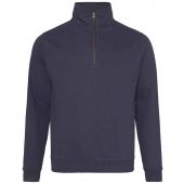AWDis Sophomore Zip Neck Sweatshirt - New French Navy Size XXL