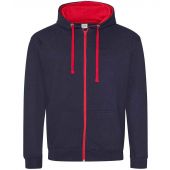 AWDis Varsity Zoodie - New French Navy/Fire Red Size S