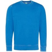 AWDis Washed Sweatshirt - Washed Sapphire Blue Size 3XL
