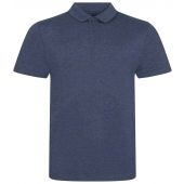 AWDis Tri-Blend Polo Shirt - Heather Navy Size XXL