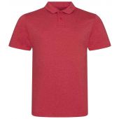AWDis Tri-Blend Polo Shirt - Heather Red Size XXL