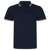 AWDis Stretch Tipped Piqué Polo Shirt - Navy/White Size XXL