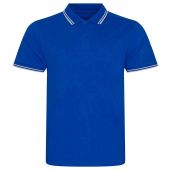 AWDis Stretch Tipped Piqué Polo Shirt - Royal Blue/White Size XXL