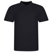 AWDis The 100 Cotton Piqué Polo Shirt - Deep Black Size XL