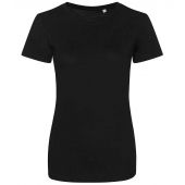 AWDis Ladies Tri-Blend T-Shirt - Solid Black Size XXL