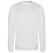 AWDis Long Sleeve Tri-Blend T-Shirt - Solid White Size XXL