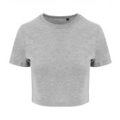 AWDis Ladies Tri-Blend Cropped T-Shirt - Heather Grey Size XL
