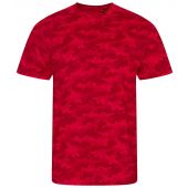 AWDis Camo T-Shirt - Red Camo Size XXL