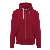 Kariban Vintage Zip Hooded Sweatshirt - Vintage Dark Red Size XXL