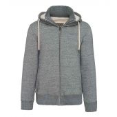 Kariban Vintage Sherpa Lined Hooded Sweatshirt - Slub Grey Heather Size XXL