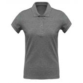 Kariban Ladies Organic Piqué Polo Shirt - Grey Heather Size XS