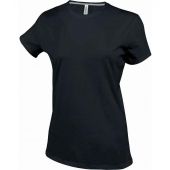 Kariban Ladies Crew Neck T-Shirt - Black Size XXL