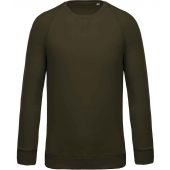 Kariban Organic Raglan Sweatshirt - Moss Green Size XXL