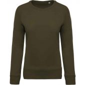 Kariban Ladies Organic Raglan Sweatshirt - Moss Green Size XL