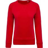 Kariban Ladies Organic Raglan Sweatshirt - Red Size XL