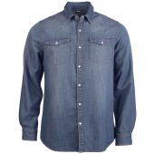 Kariban Long Sleeve Denim Shirt - Blue Jean Size XXL