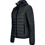 Kariban Ladies Lightweight Hooded Padded Jacket - Black Size XL