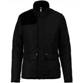 Kariban Ladies Quilted Jacket - Black/Black Size XL