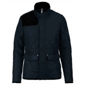 Kariban Ladies Quilted Jacket - Navy/Black Size XL