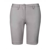 Kariban Ladies Chino Bermuda Shorts - Fine Grey Size 18=44