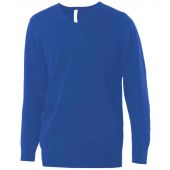 Kariban Cotton Acrylic V Neck Sweater - Light Royal Blue Size 3XL