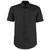 Kustom Kit Short Sleeve Classic Fit Business Shirt - Black Size 21