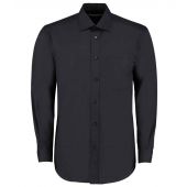 Kustom Kit Long Sleeve Classic Fit Business Shirt - Black Size 21