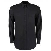 Kustom Kit Premium Long Sleeve Classic Fit Oxford Shirt - Black Size 23