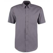 Kustom Kit Premium Short Sleeve Classic Fit Oxford Shirt - Charcoal Size 23