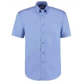 Kustom Kit Premium Short Sleeve Classic Fit Oxford Shirt - Mid Blue Size 23