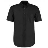 Kustom Kit Short Sleeve Classic Fit Workwear Oxford Shirt - Black Size 23
