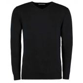 Kustom Kit Arundel Cotton Acrylic V Neck Sweater - Black Size 3XL