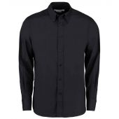 Kustom Kit Long Sleeve Tailored City Business Shirt - Black Size 19