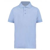 Kustom Kit Kids Klassic Poly/Cotton Piqué Polo Shirt - Light Blue Size 13-14