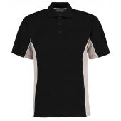 Kustom Kit Track Poly/Cotton Piqué Polo Shirt - Black/Grey Size 3XL