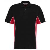 Kustom Kit Track Poly/Cotton Piqué Polo Shirt - Black/Red Size 3XL
