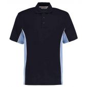 Kustom Kit Track Poly/Cotton Piqué Polo Shirt - Navy/Light Blue Size XXS