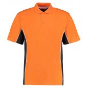 Kustom Kit Track Poly/Cotton Piqué Polo Shirt - Orange/Graphite Grey Size S